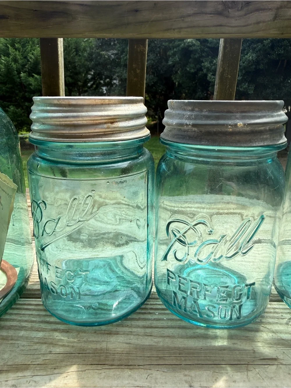 Ball Aqua Glass Mason Jar Collection - Set of 4